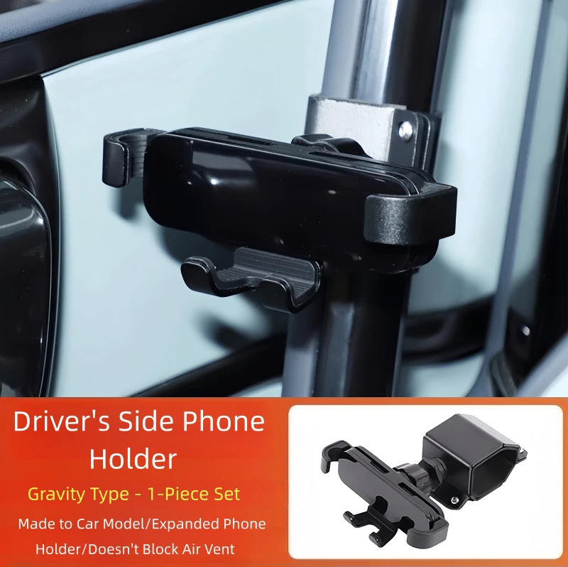 Fit for BYD Leopard 5 2023-2024 Modified Carbon Steel Base Phone Holder Car Upgrade Parts Auto Car Driver's Side Phone Holder