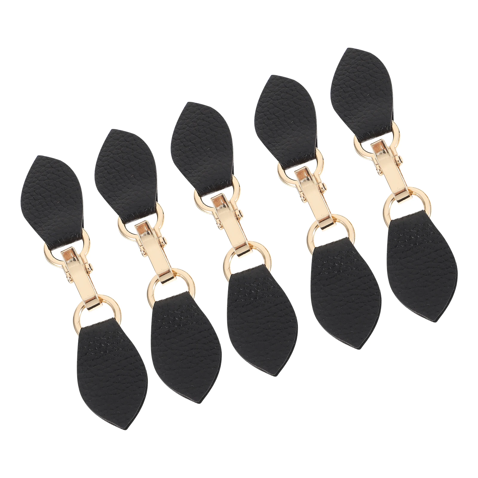 

5 Pairs Black Metal Trench Coat Belt Buckles for Clothing Waist Toggle Clasps Buttons Sewing Embellishment Durabl