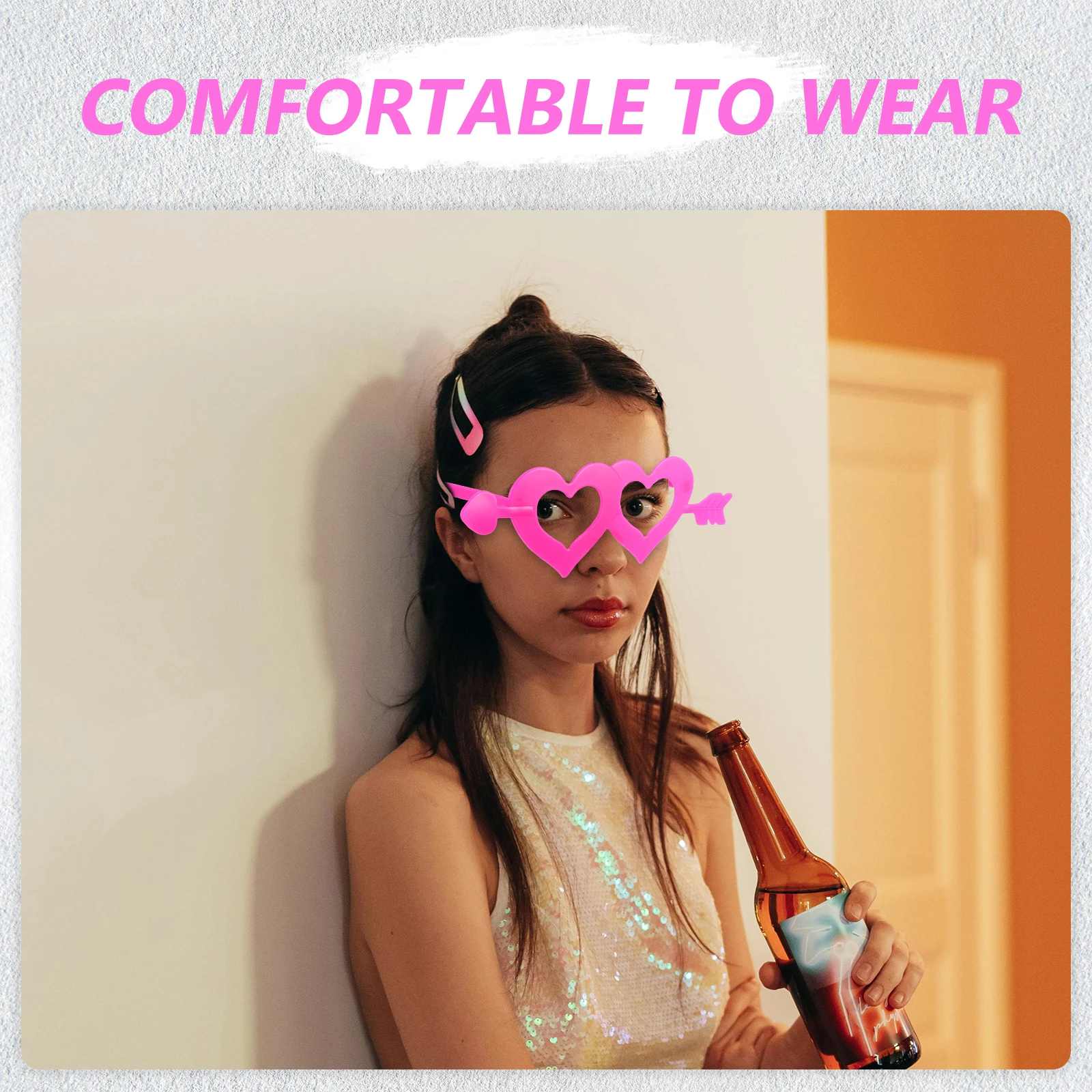 1 Set Valentine'S Day Party Decorations Cupid Costume Props Romantic Photo Booth Accessories For Adults Lightweight Role Play