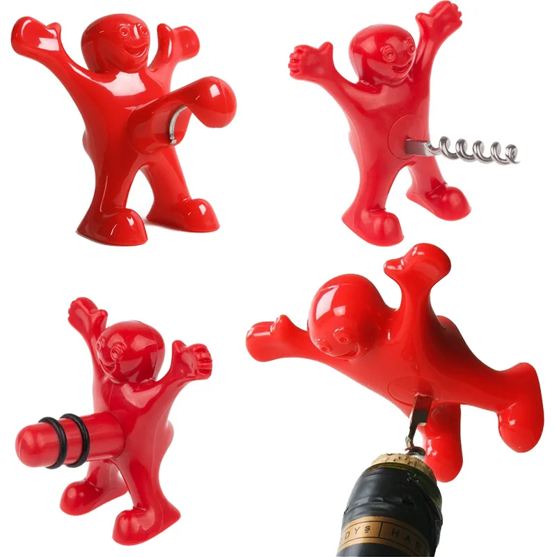 الإبداعية الجدة فتاحة الزجاجات النبيذ سدادة النبيذ زجاجة المفتاح أدوات البار المطبخ هدايا الزفاف لعيد الميلاد والهالوين