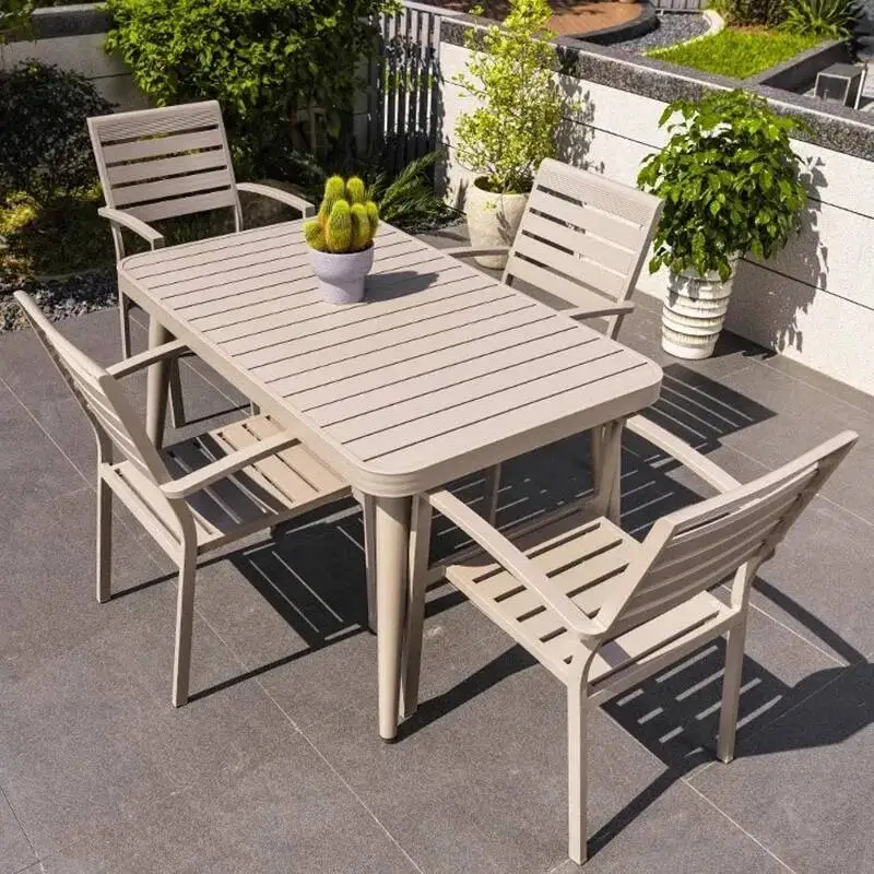 

Minimalist Tables Nordic Garden Lounge Outdoor Courtyard Luxury Outdoor Tables Backyard Garden Jardin Mobiliario Furniture