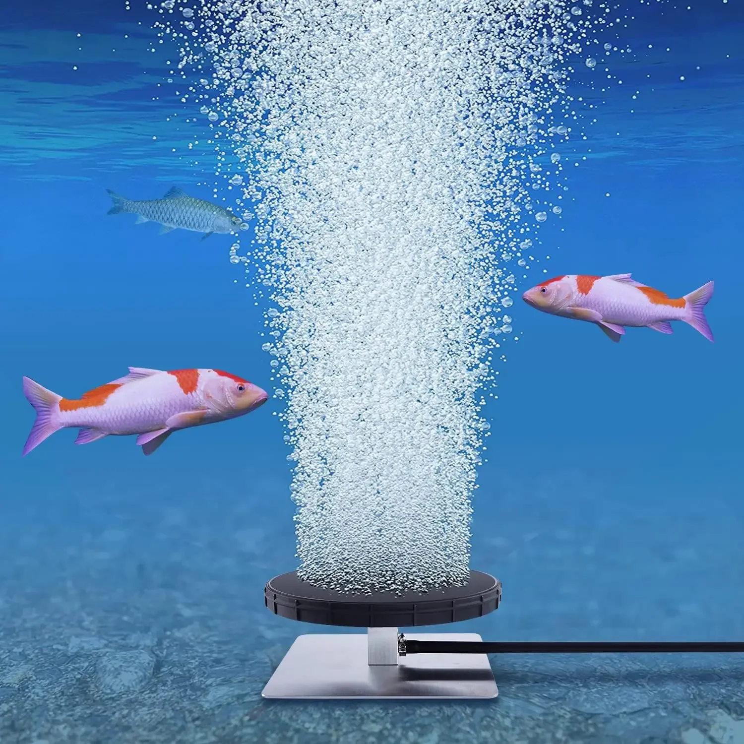 PAS20 Pond & Lake Aeration System for Up to 3 Acre, 3/4 HP Compressor + Two 100' Weighted Tubing + 2 Diffusers