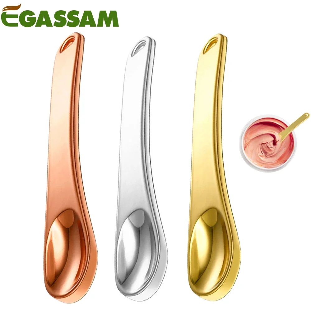 EGASSAM 1Pcs Mini Spoon Eye Cream Massage Sticks Facial Reusable Scoop Makeup Spatula for Face Cream Cleansing Appliances