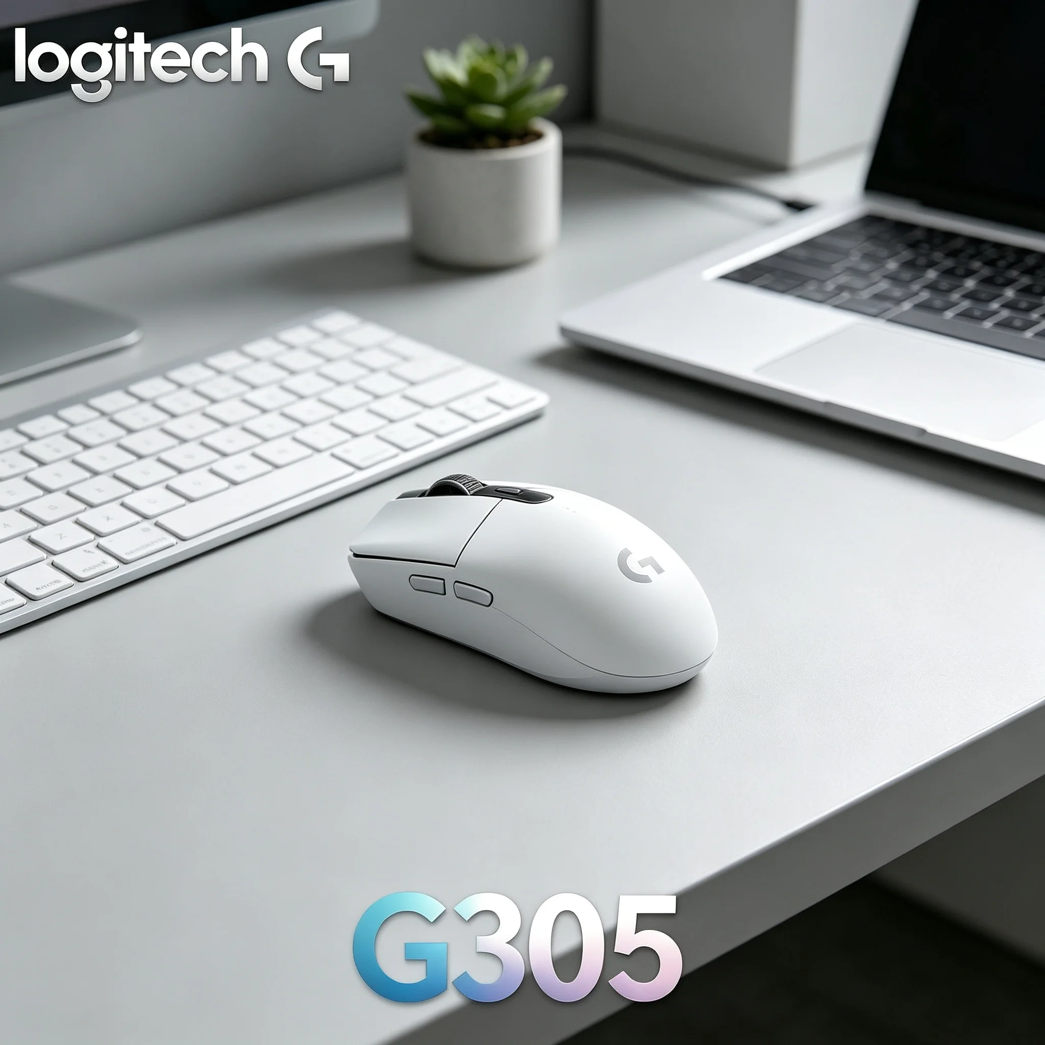 Logitech G305 HERO Optical Sensor Wireless Mouse Lightweight Ergonomic For Gaming Players & Office Staff