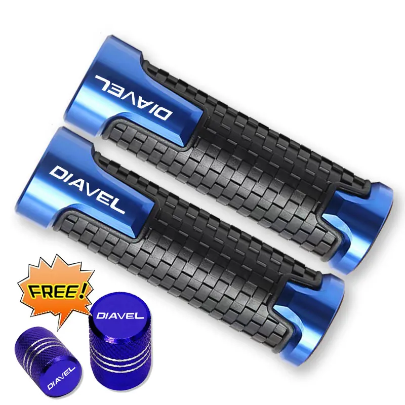 สําหรับ Ducati DIAVEL S 1260 7/8 "อุปกรณ์เสริมรถจักรยานยนต์ลื่น Handlebar Grip คันเร่ง CNC Hand Bar Grips