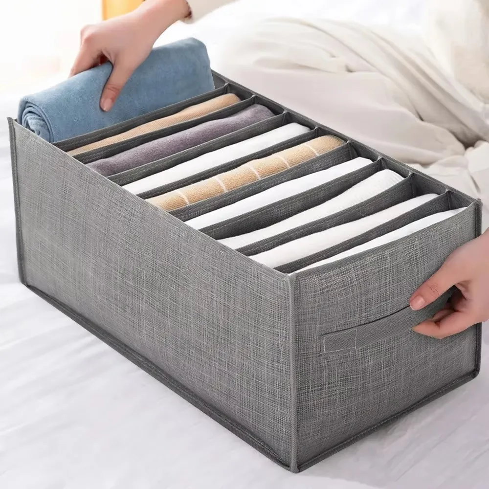 Closets Clothes Organizer Pants Jeans Storage Box Cabinet Organizer Drawers Underwear Socks T-Shirt Wardrobe Storage Organizers