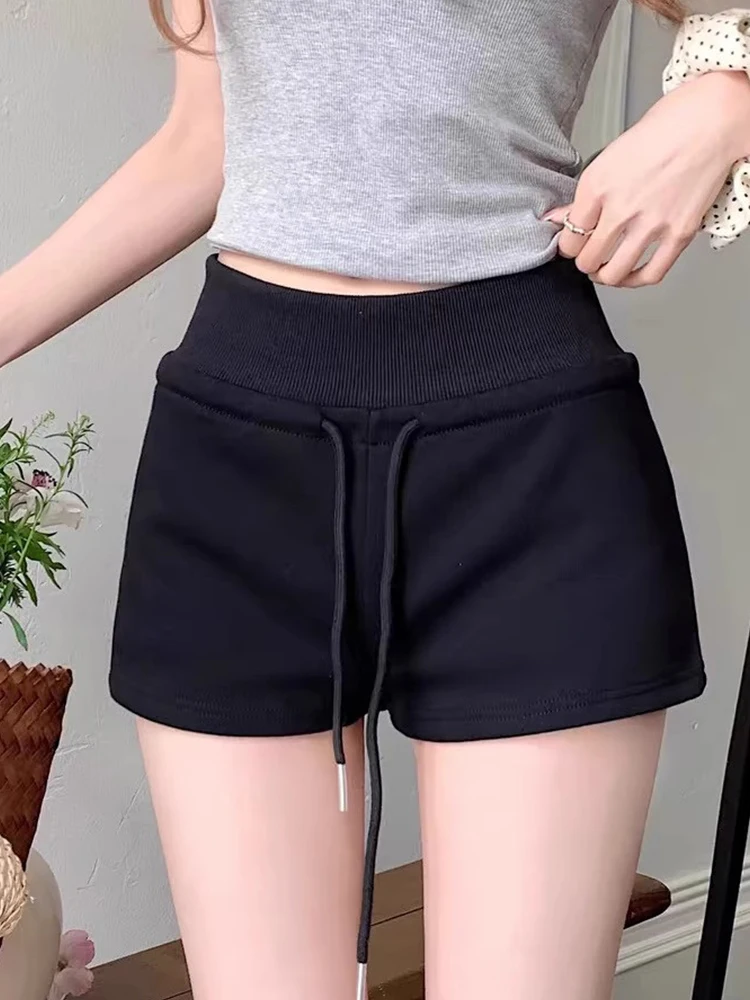 

Spicy Girl Bla Sports orts Women's 2025 New Slimming Dstring A-Line Wraparound Tight Casual Yoga Pants Hot Pants