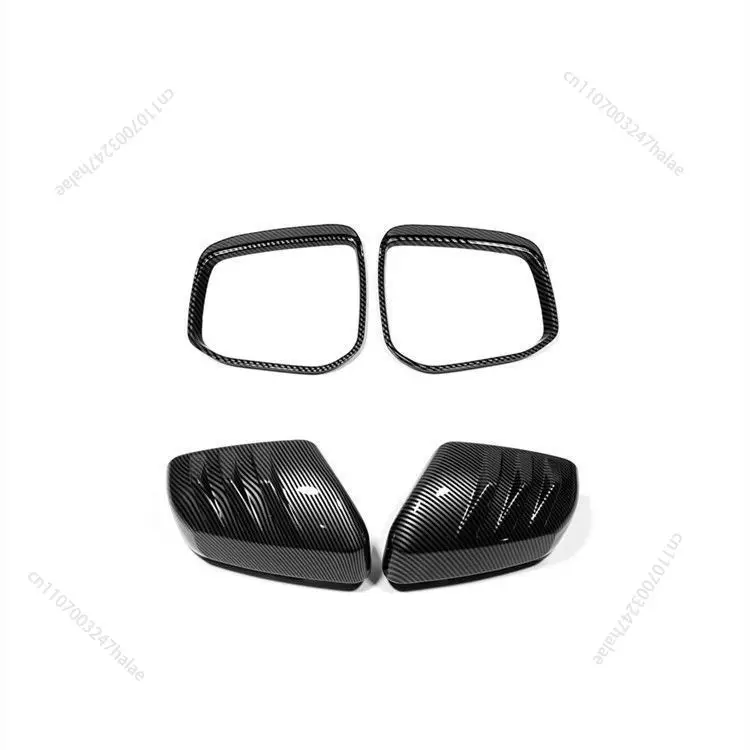 Rearview Mirror Cover Cap Mirror Rain Visor Eyebrow, Carbon Fiber Chrome Exterior Decorative For 2026 Toyota RAV4 Wildlander