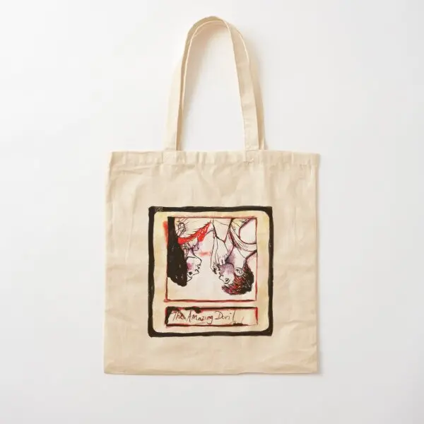 The Amazing Devil Hybrid Album Cover Cot  Canvas Bag Foldable Reusable Travel Ladies Casual Shopper Tote Grocery Printed