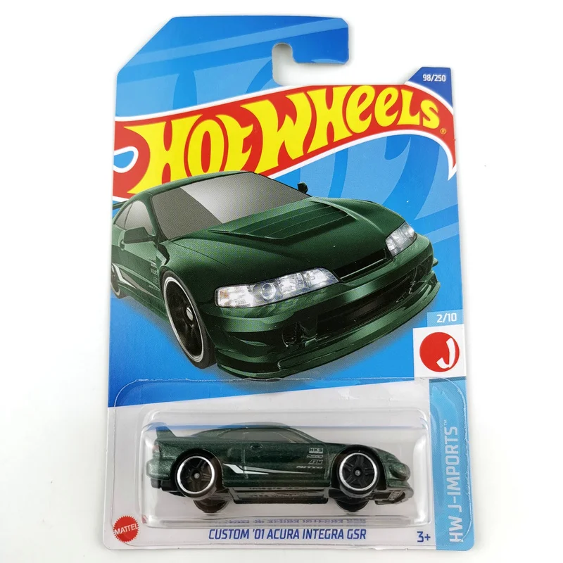 2022-98 Hot Wheels Cars CUSTOM 01 ACURA INTEGRA GSR 1/64 Metal Die-cast Model Collection Toy Vehicles