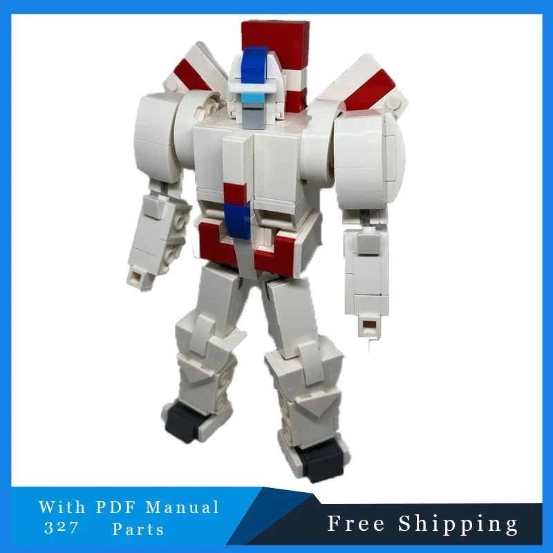 327 PCS MOC Cool Transformation Mech Modular Building Blocks Model For Children DIY Assembly Display Toys Festival Surprise Gift