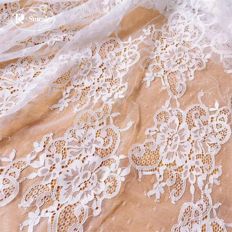 Weicher Baumwoll-Jacquard-Spitzenstoff, Unterwäsche, Vorhänge, Tischdecken, Dünner Spitzenstoff Hohe Qualität 2025. Stoffe zum Nähen – Detail 6