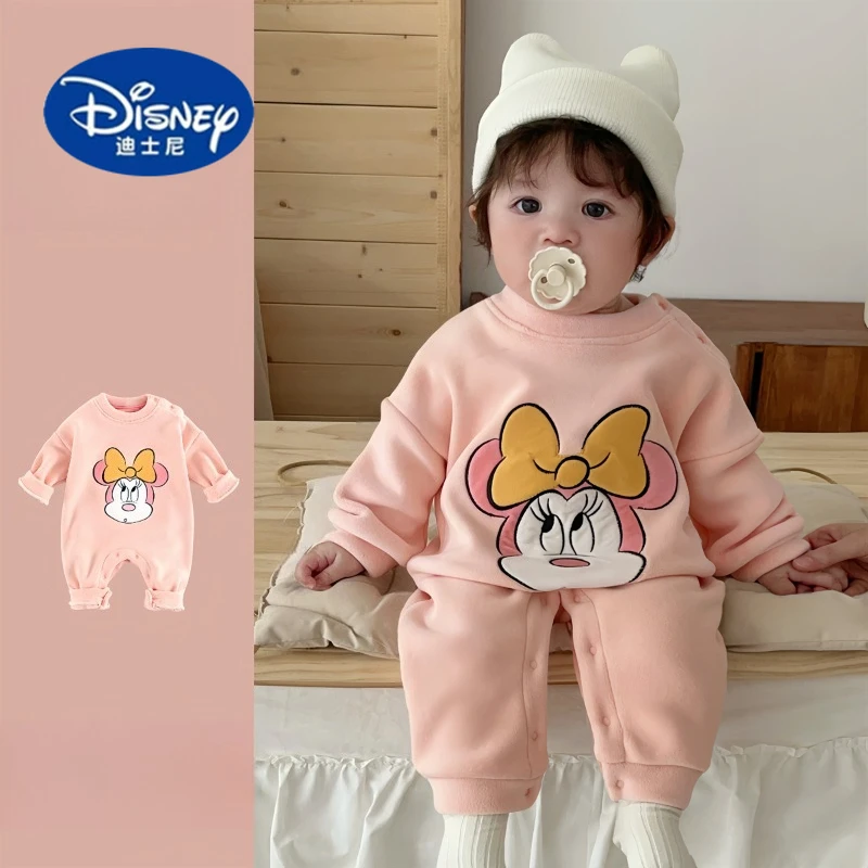 

Disney Baby Plush Jumpsuit | Winter Thermal Romper | Soft Outdoor Onesie for Boys & Girls