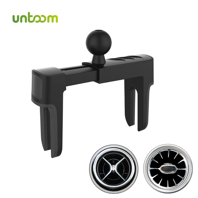 Untoom Car Round Air Vent Clip Mount Universal 17mm Ball Head for Gravity Car Phone Holder Magnetic Mobile Phone Support Stand