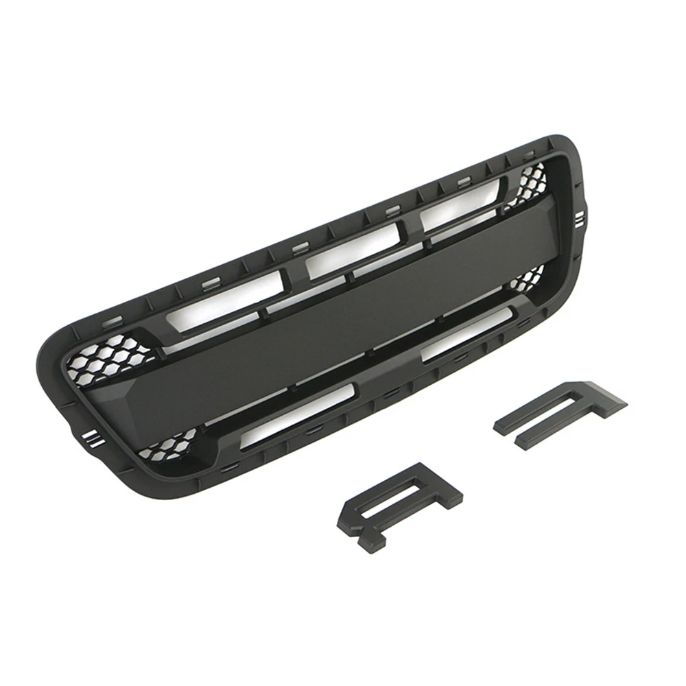 For Ford Ranger 2001-2003 Car Modified ABS Front Bumper Mask Grille Racing Grill With LED Lights Auto Exterior Parts Black