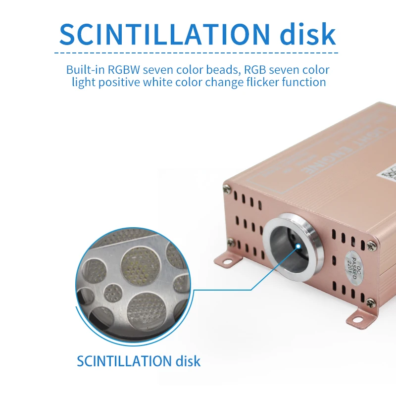 26W Rgbw Full Color 12V Car Starry Sky Ceiling Music Voice Controlled Flashing Starry Sky Colorful Galaxy White Light Breathing Ceiling Atmosphere Starry Sky Light