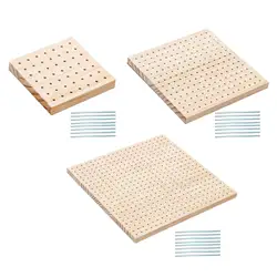 Crochet Blocking Boards Gifts Crochet Supplies Pegboard for Crochet Blocking with Pegs for Granny Squares Crocheting Needlework