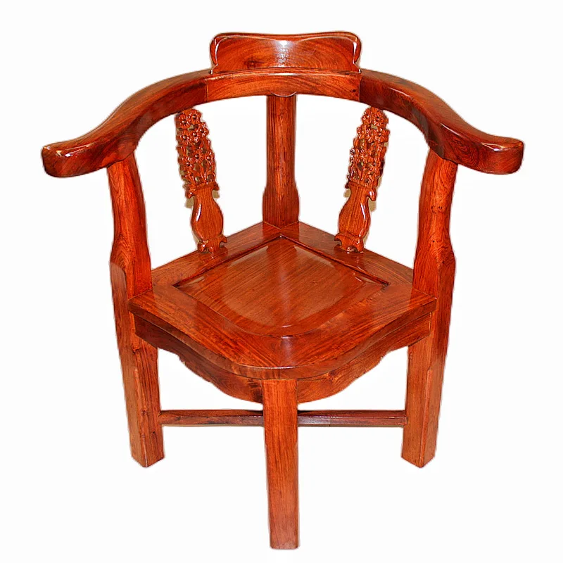 

Chinese-style home, mahogany original wood grain, comfortable, leisure chair stool