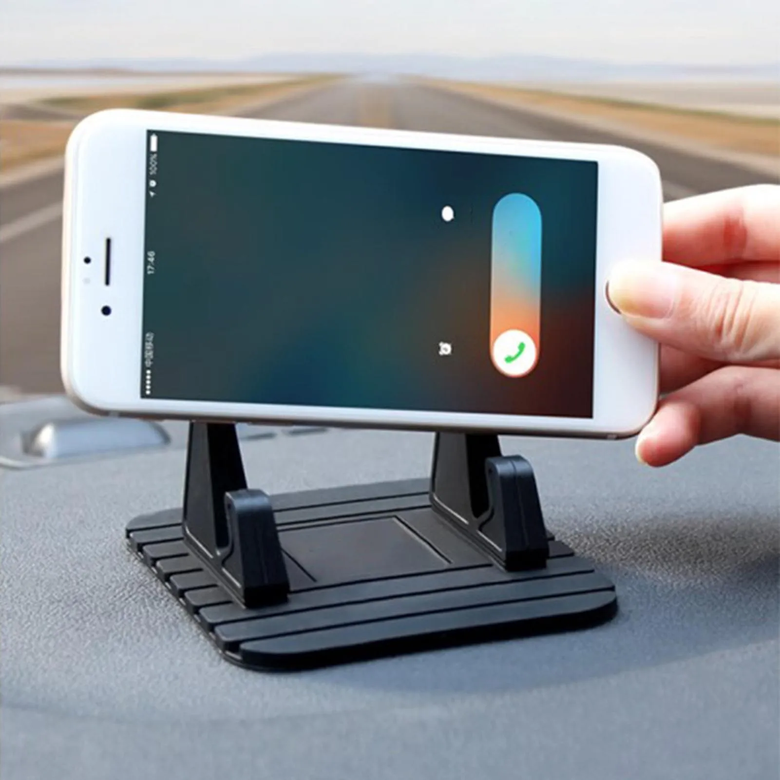 

Universal Dashboard Car Phone Holder Upgraded Reusable Silicone Phone Mount for Auto Anti-Slip Pad Mat Phone Holder Organizer