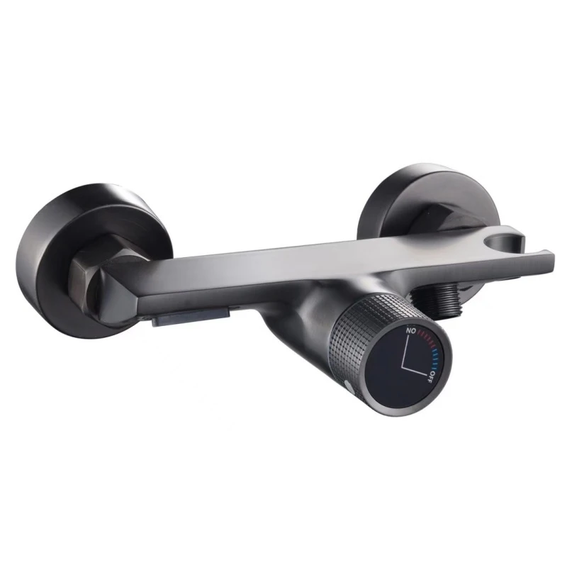 

Full Copper Simple Lift Shower Set Hot Cold Mixer Valve Bathroom Shower Faucet Hotel Engineering Shower System