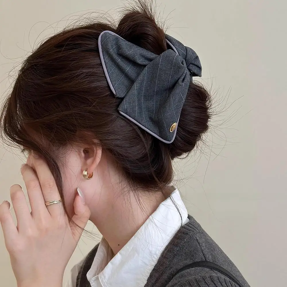 

Корейская саржевая повязка на голову с золотой этикеткой, женские темпераментные эластичные завязки для женщин и девочек, подарок для покупок, повязка для волос, аксессуары для волос