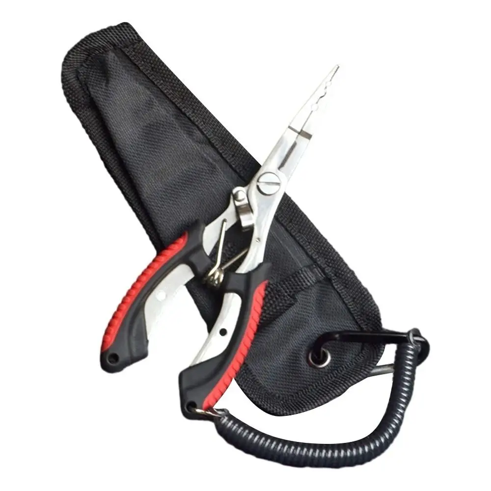 Ergonomics Fish Pliers High-strength Multifunctional Cut Fishing Line Equipment Non-Slip Handle Stainless Steel