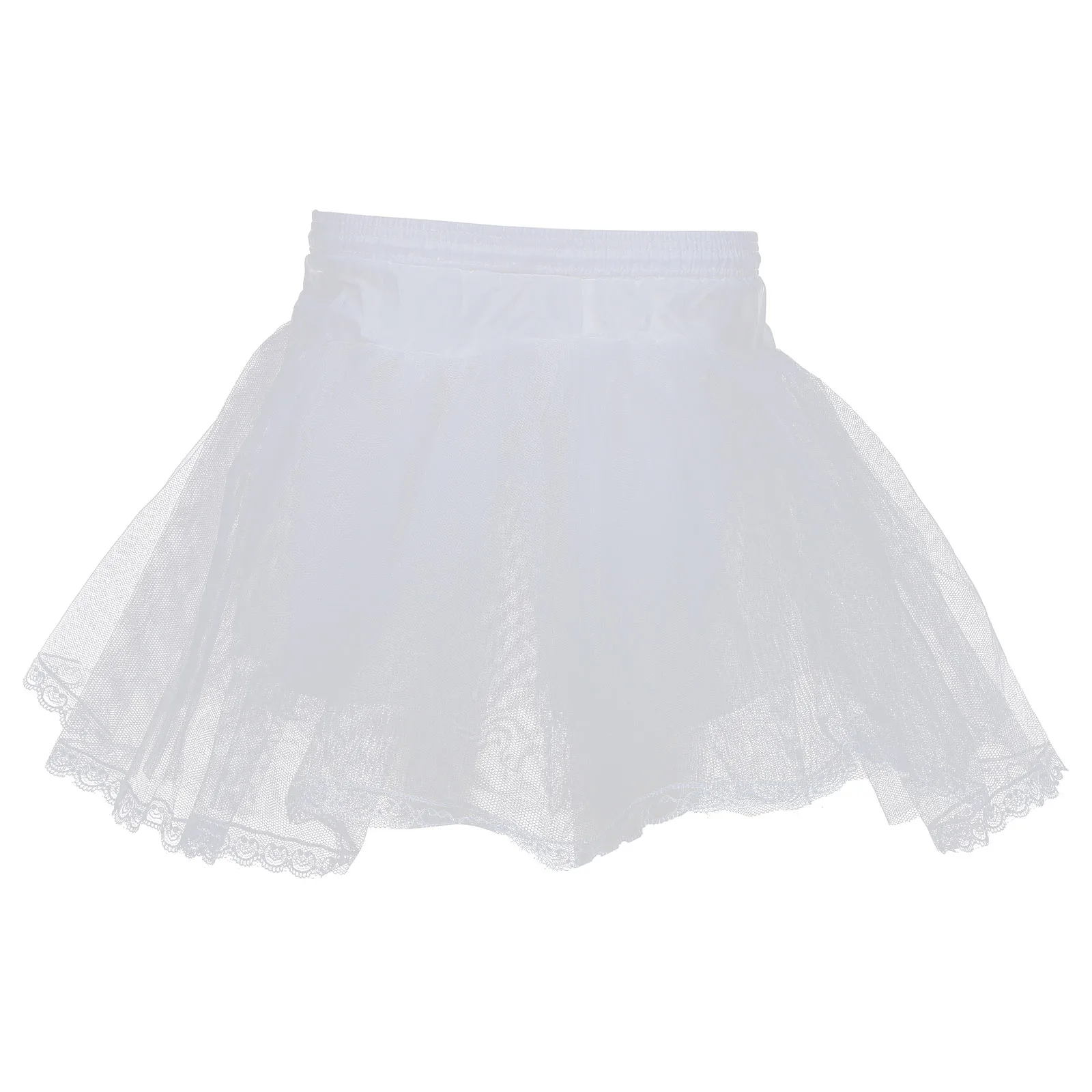 

Petticoat Skirt Short White Tutu Underskirt for Women Child Wedding Dress Stage Performance Comfortable Premium