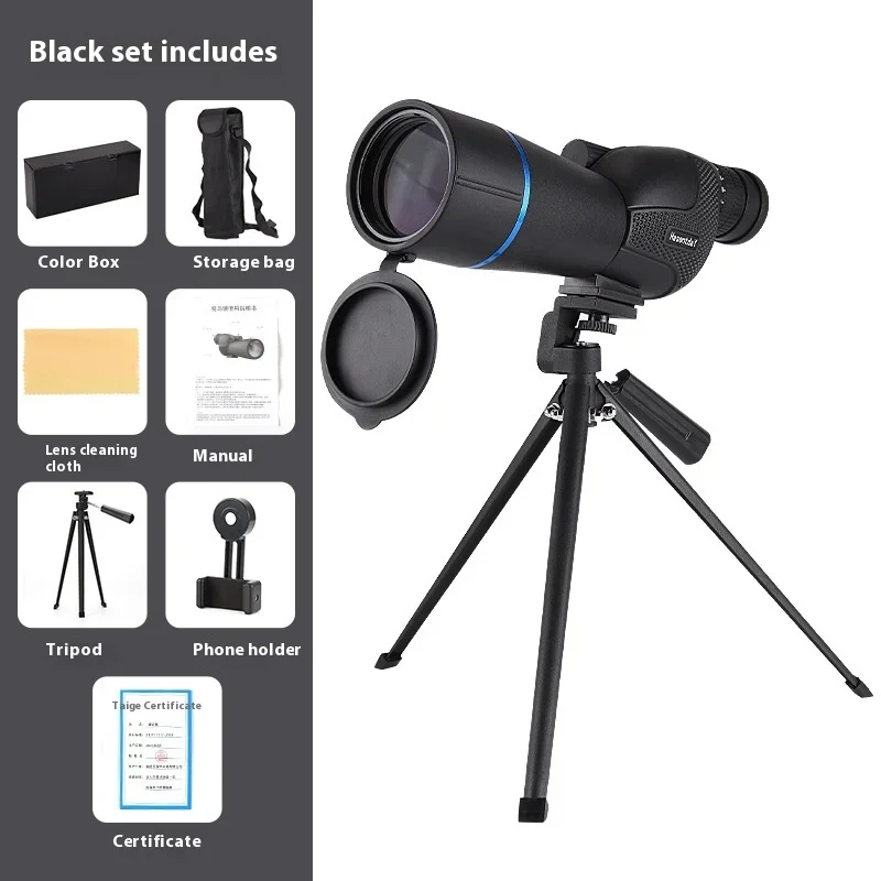 Monocular Telescope25-75X60Bird Watching HD High Power Outdoor Moon Low Light Night Vision