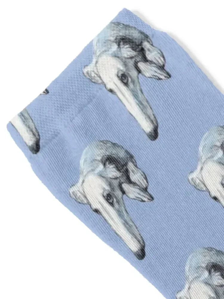 DOG Borzoi Socks sports stockings christmass gift Socks For Girls Men's