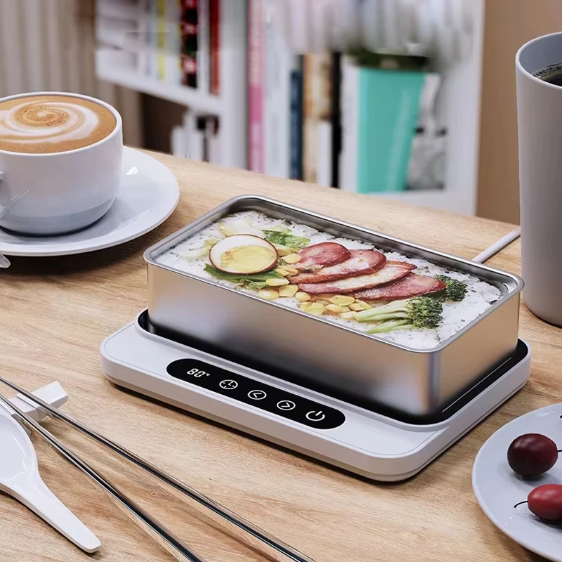 

50W Electric Mug Warmer with 9 Gear Temperature Control Cup Heater Hot Plate for Coffee Milk Lunch Box Heating Home Office Use