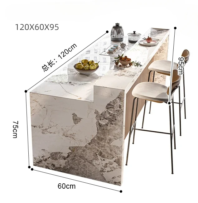 Integrated Iwaban Island Table and Dining Table