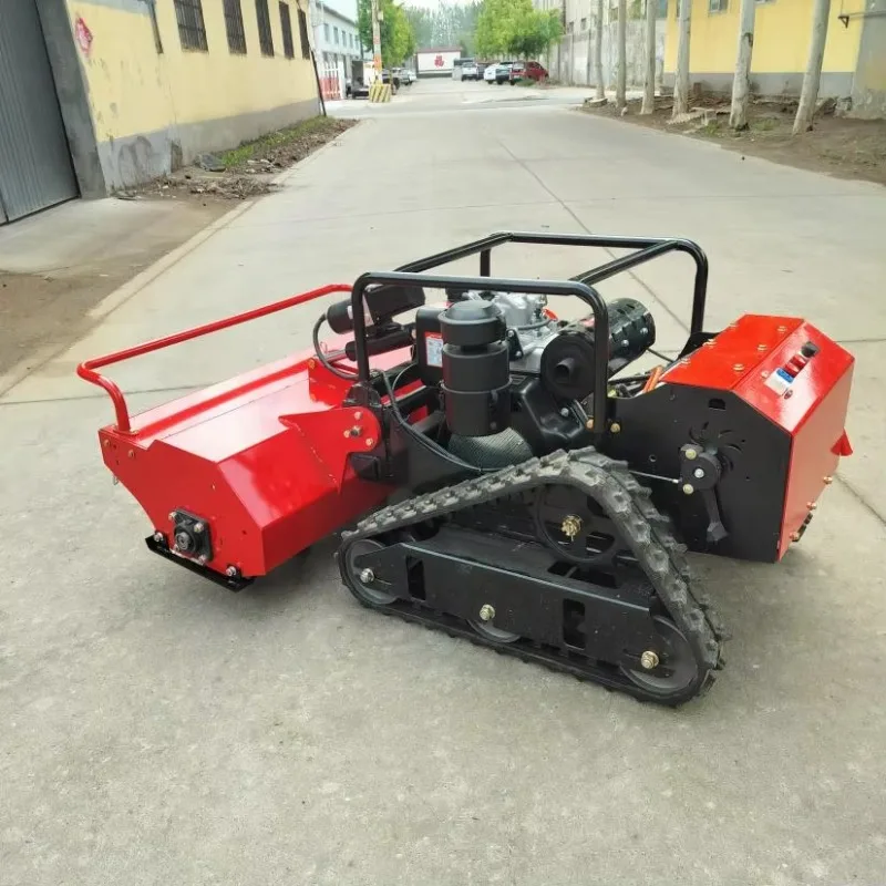 2025 New Type Intelligent DIY Electric Remote Control Robot Lawn Mower and Industrial 48v Flail Shrub Cutter