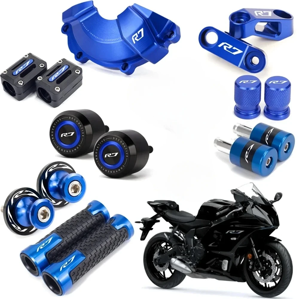 

Аксессуары для мотоциклов YZFR7, детали для YAMAHA YZF-R7 YZF R7 2022 2023 2024, крышка статора двигателя R7, слайдер рамы, защита от падения