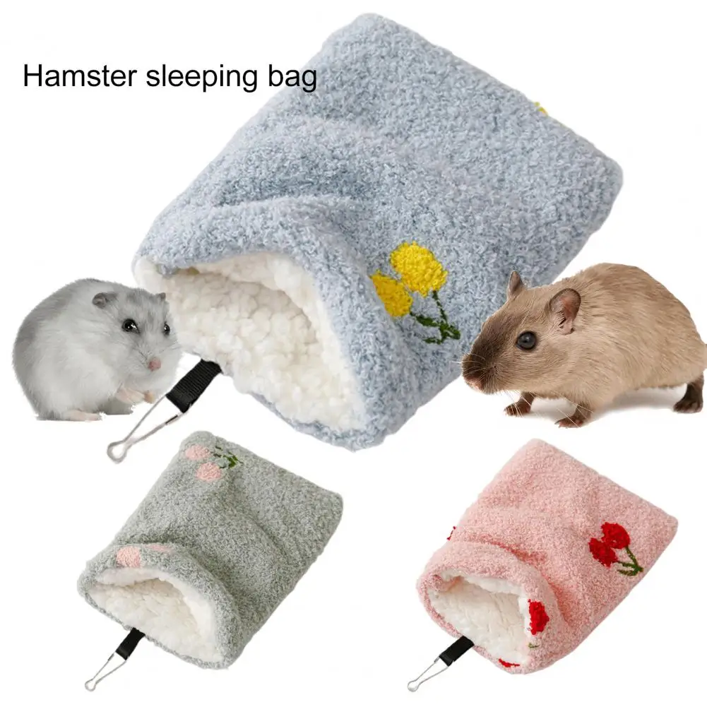 Convenient Hamster Sleeping Bag Bite Resistant Hiding Soft Touch Sugar Glider Hamster Nest