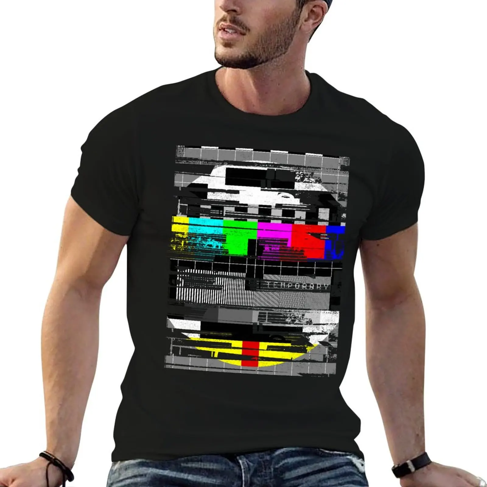 Test Card T-Shirt baggy shirts plus size clothes graphic t shirts animal prinfor boys mens t shirts casual stylish