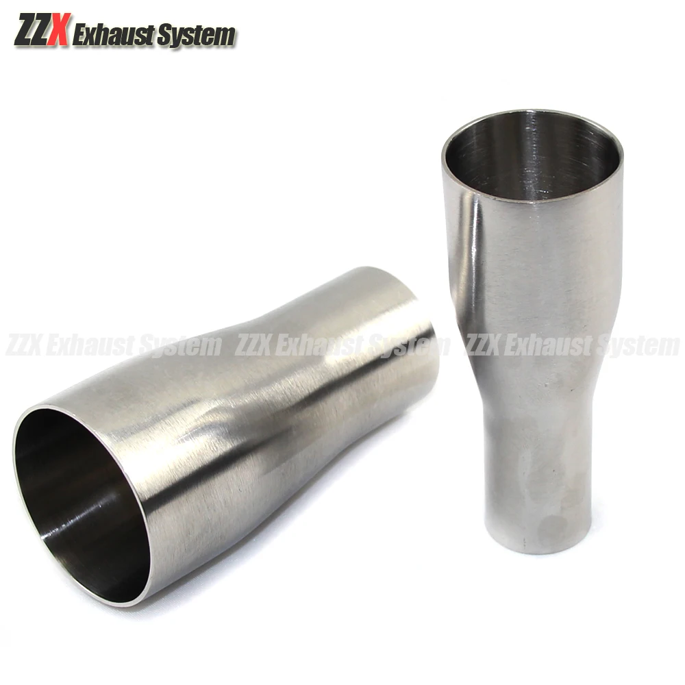 304 stainless steel 57/63mm outer diameter welded reducer is suitable for automobile exhaust conversion tail-throat modification