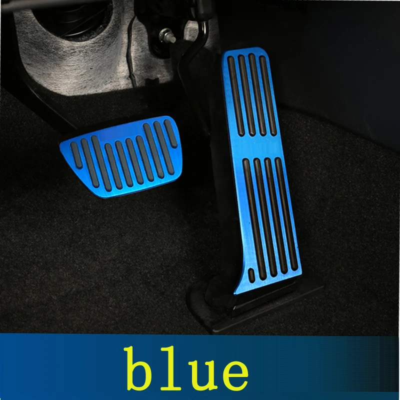For Toyota Highlander XU70 2020-2025 Aluminum Car Accelerator Gas Pedal Brake Pedals Non-Drilling Cover Footrest Pad 4