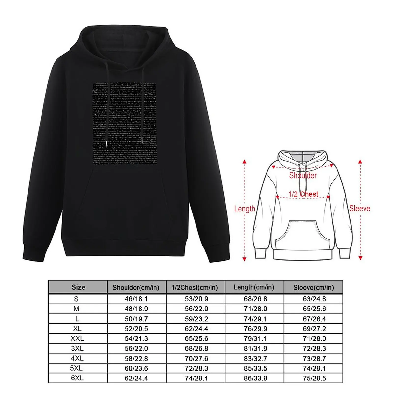 Jane Eyre Text Pullover Hoodie anime clothes pullover