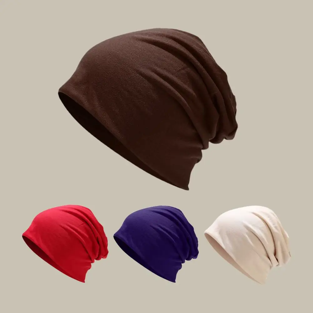 Adults Hat  Double-layers   Skull Hat Men Female Universal Skull Cap