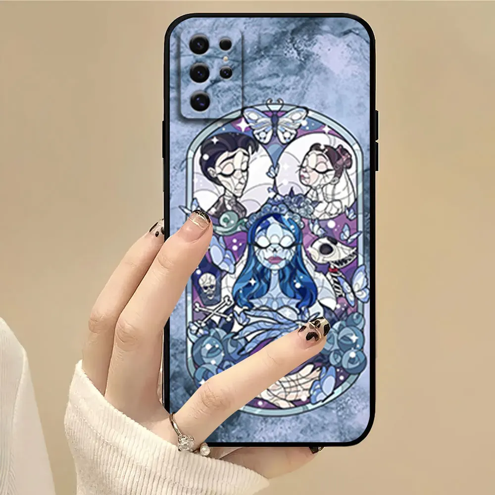 Cartoon Corpse B-Bride Phone Case For Samsung S22 S23 A73 A72 A71 A54 A53 E ULTRA Color Soft Shell