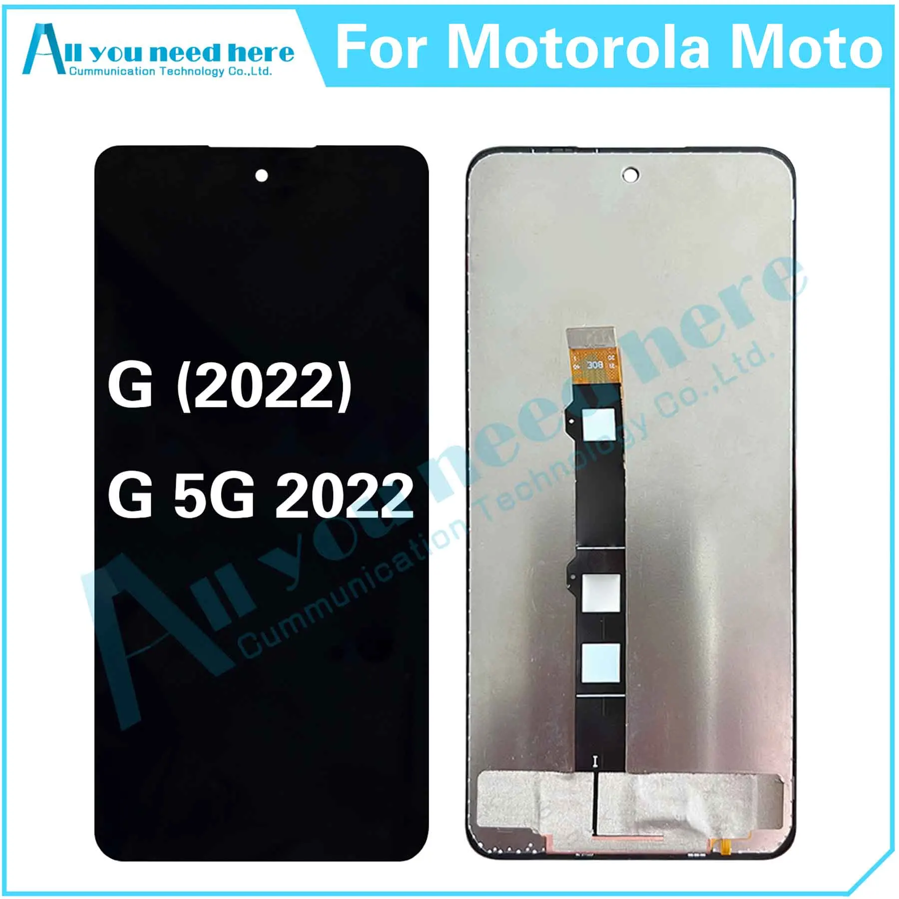 100% Test For Motorola Moto G 5G 2022 LCD Display Touch Screen Digitizer Assembly For G (2022) Repair Parts Replacement