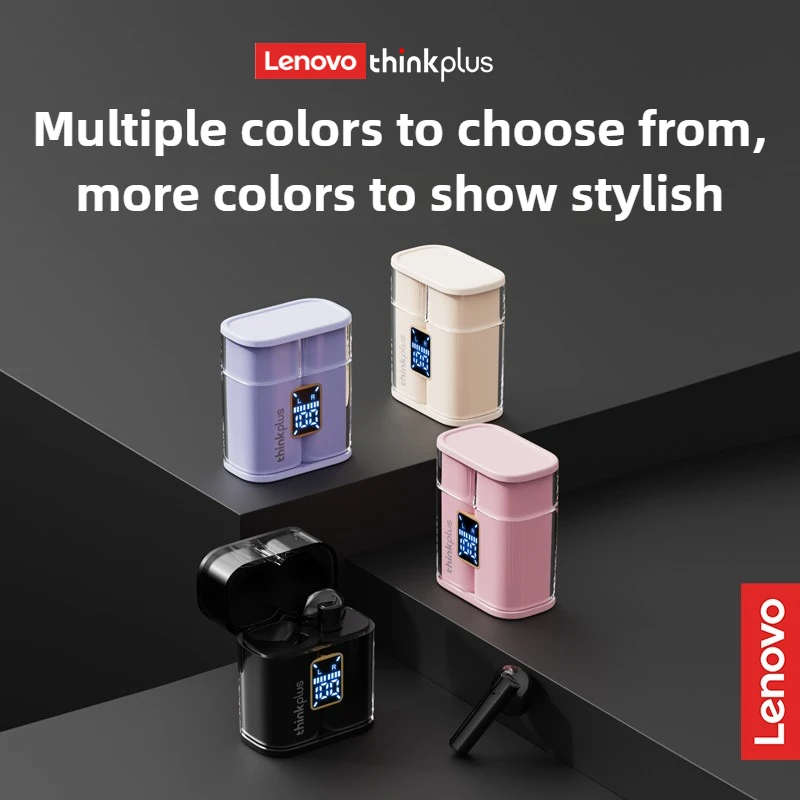 اختيار لينوفو XT56 TWS سماعات ستيريو HIFI لاسلكية تصميم مريح سماعات رياضية LED مؤشر البطارية سماعات الأذن #6
