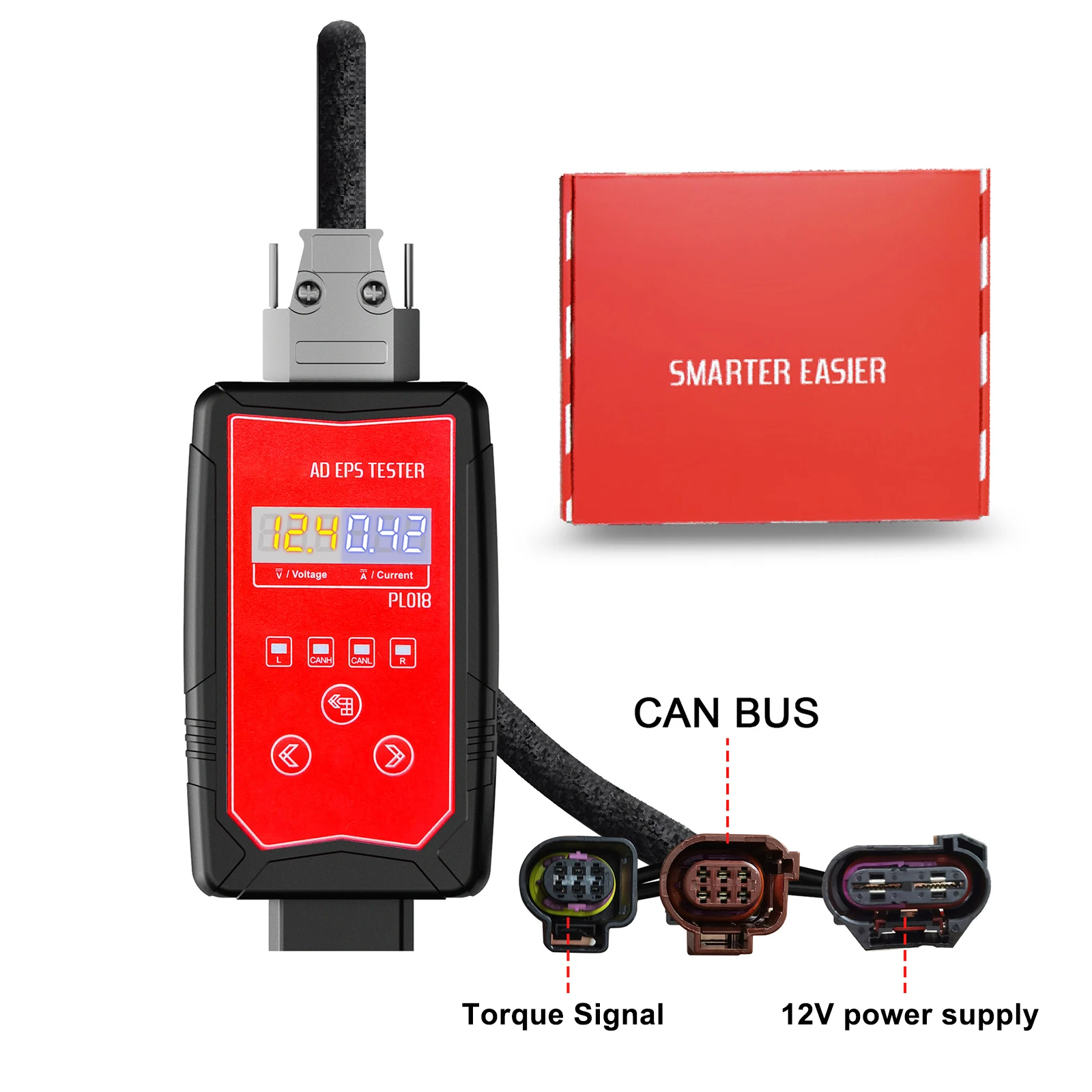 PL018 Car Vehicle Wheel Steering Motor EPS Tester For Audi A4 A5 A6 Q5 Q7 Series Tester Simulate Torque Sensor