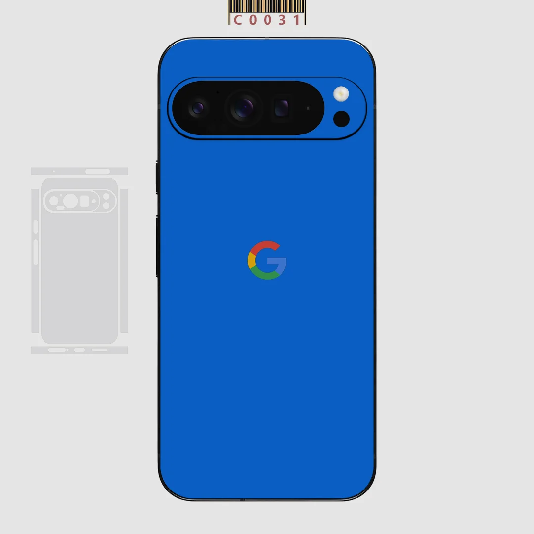 ملصق بتصميم Xray الجديد بالكامل من الجلد، غطاء حماية كامل للهاتف بلون عادي، جودة ممتازة لهاتف Google Pixel 9 #1