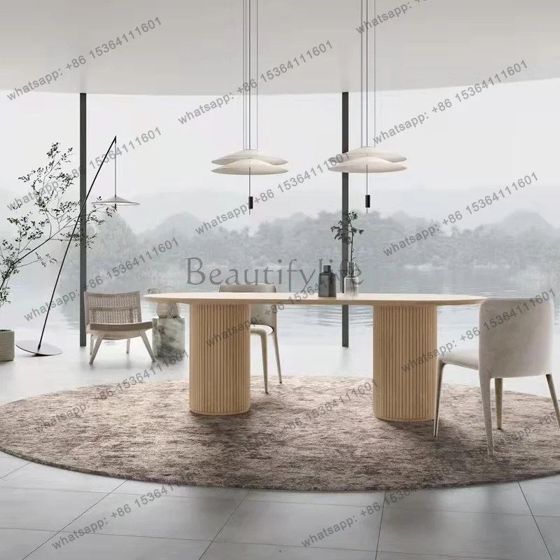 Modern Party Kitchen Dining Table Event Unique Luxury Mobile Dining Table Salon Living Room Mesas