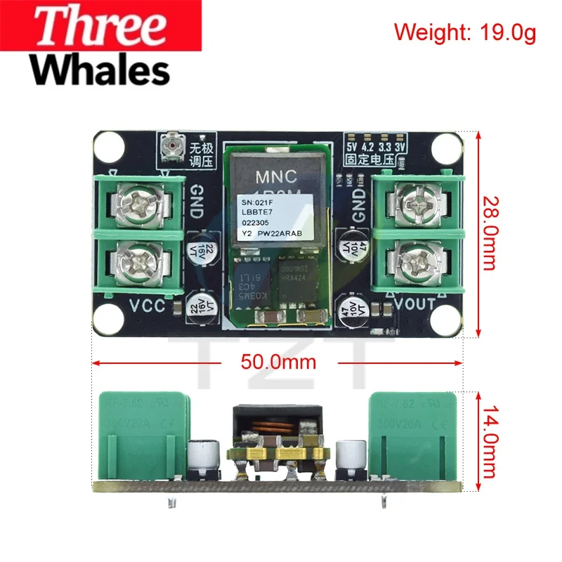 1/3PCS Industrial Grade DC-DC Buck Step-Down Power Supply Module 20A High Power Voltage Regulator DC 9-14V Wide Voltage Input