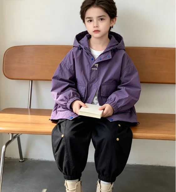 Boys' Suit 2026 Autumn and Winter New Children's Wear Korean Style Boys and Girls Outdoor Jackets Overalls Two-piece Set