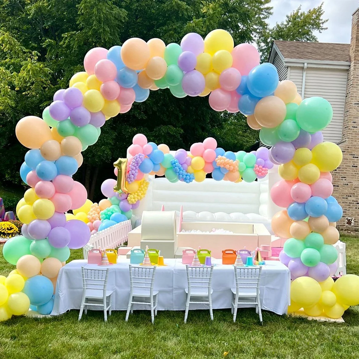 15 Sections Folding Balloon Garland Arch Kit Set Birthday Party Decorations Kids Baloons Arch Stand Support Baby Shower Supplies