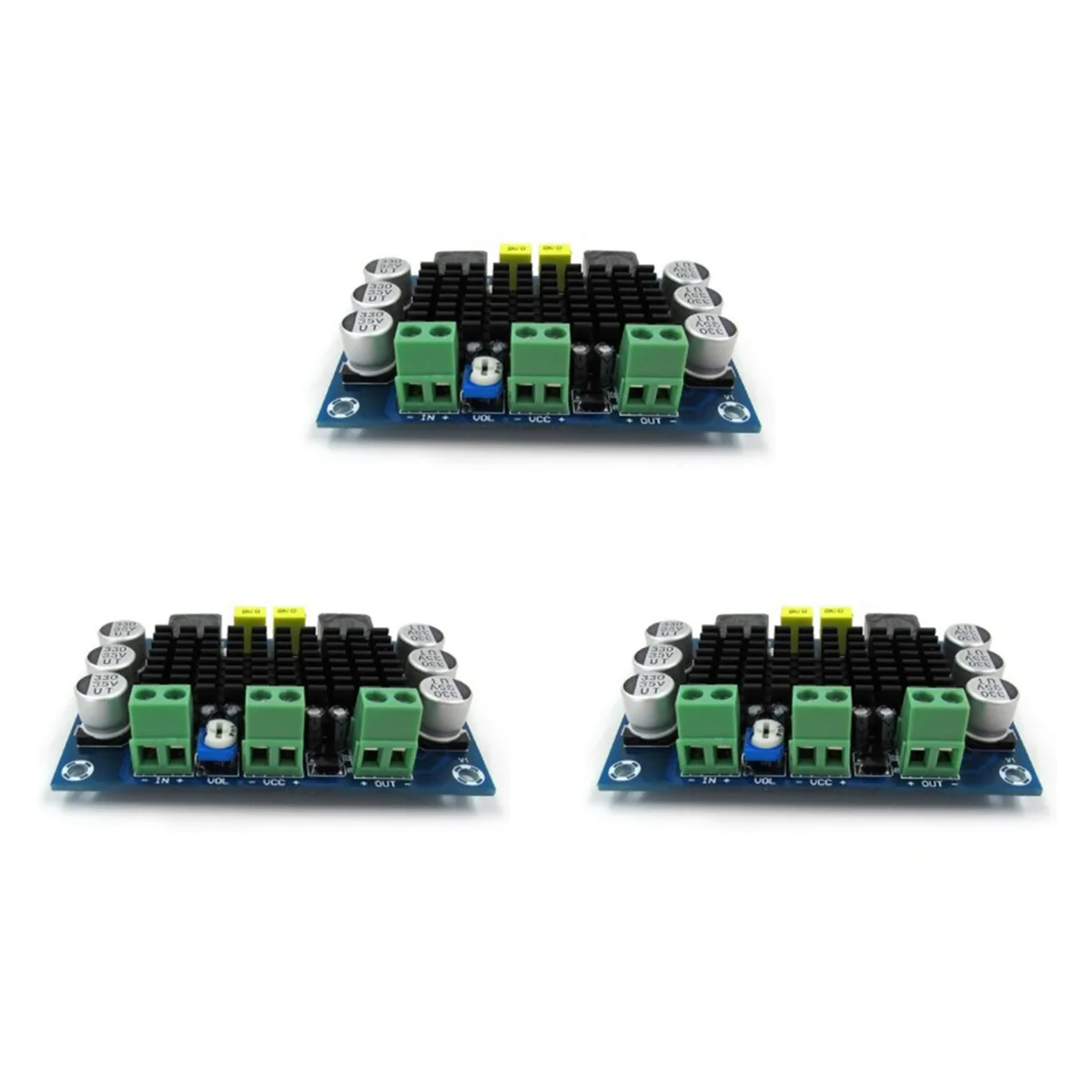 3x XH-M542 Dc 12-26V 100W Tpa3116da Mono Kanaal Digitale Macht Audio Versterker Tpa3116d2 Bord