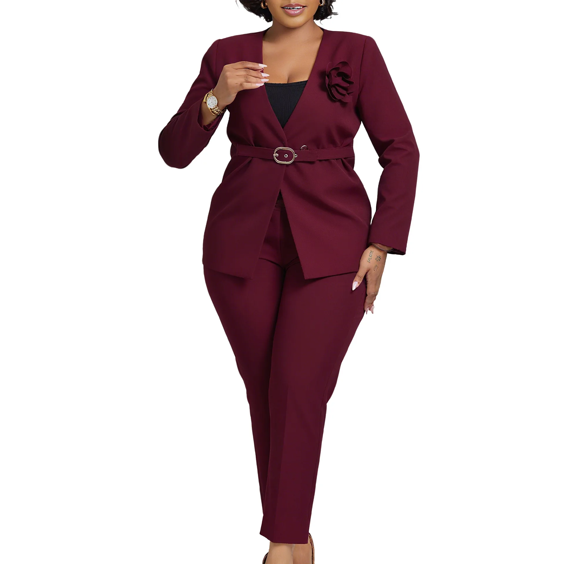 

Fashion Set For Women 2 Piece Sets New Arrival Matching Two Pieces Sets Long Sleeve blazer Top And Pants Suits Outfits Clothing